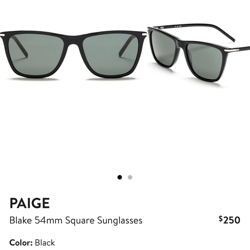Never Worn Paige Blake 54MM Black sunglasses